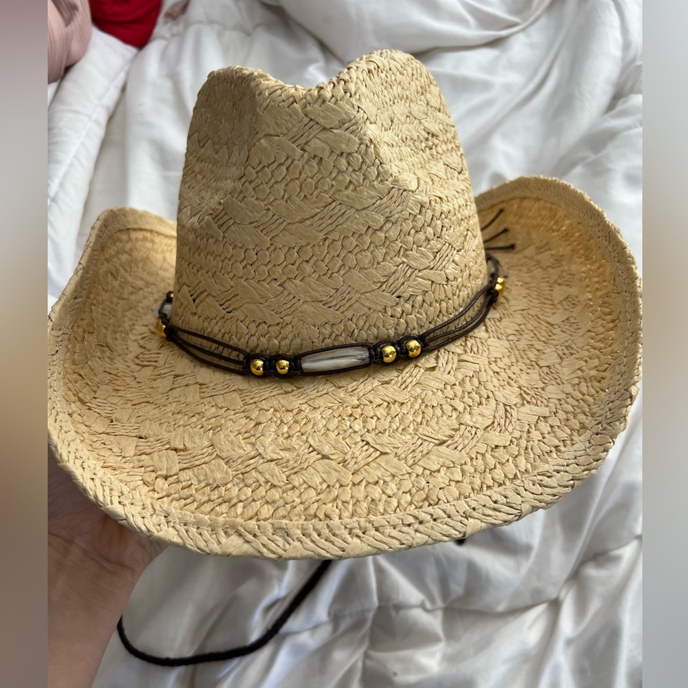 Straw cowboy hat